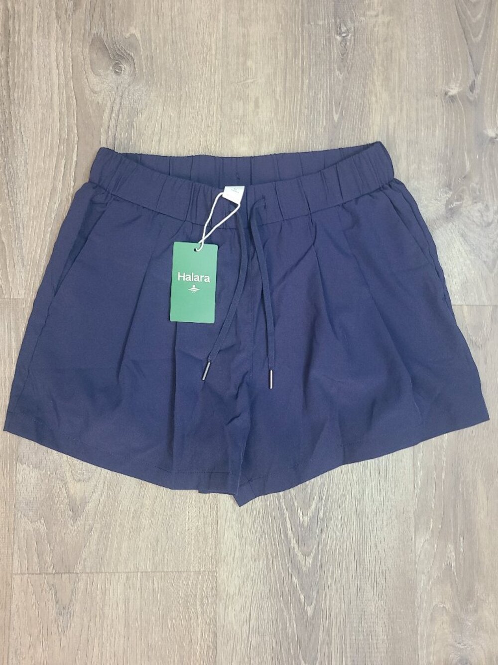 HALARA Navy Blue Drawstring Athletic Shorts